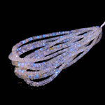 Load image into Gallery viewer, Faceted Rainbow Moonstone Rondelle Beads: 4-5 mm, 4 Inch Strand