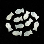 Load image into Gallery viewer, Natural White Moonstone Fish Charm, Fancy Fish Shape Carved Gemstone, 7X14 MM Loose Gemstone Fishes, Rare Fish Charms for Jewelry Making