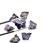 Load image into Gallery viewer, Sparkling Butterflies, Copper Amethyst Butterfly Shape Beads, Faceted Butterfly Gemstone, Purple Amethyst Carving Beads 14x10 MM, Charm Bead