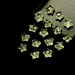 Load image into Gallery viewer, Natural Green Amethyst Stars Shape Briolettes, Amethyst Faceted Star Shape Beads For Jewelry Making, Mini Gemstone Star Charms Beads, 8 MM