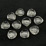 Load image into Gallery viewer, Natural Crystal Quartz Carved Shell Shape Beads, 12 MM Shell Beads, Carved Gemstone, Seashell Charm Gemstone, Hand Carved Shell Charms Beads