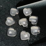 Load image into Gallery viewer, 2,3,4,5 Pcs Natural Rose Quartz Heart Shape Gemstone, Faceted Carving Gemstone, 10 MM Heart Shape Briolette's Beads For Jewelry, Charm Beads
