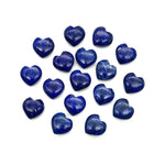Load image into Gallery viewer, Natural Lapis Lazuli Heart Shape Briolettes, Blue Lapis Smooth Heart Shape Beads, Hand Carved Gemstone, Jewelry Making Loose Charms, 10 MM