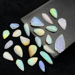 Load image into Gallery viewer, AAA+ Natural Ethiopian Opal Leaf Shape Beads, Carved Fire Opal Leaves, Loose Welo Opal Gemstone Beads For Jewelry, 4X9 - 7X12 MM Approx.