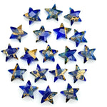 Load image into Gallery viewer, Dark Blue Copper Turquoise Star Shape Beads, Blue Turquoise Faceted Star Beads, Gemstone Carving Beads, Hand Carved Star Charms 10 MM