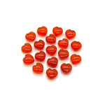 Load image into Gallery viewer, Natural Carnelian Heart Shape Briolette's, Orange Carnelian Smooth Heart Shape Beads, Loose Gemstones, 8 MM Heart Charms for Jewelry