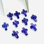 Load image into Gallery viewer, 1,2,3,4,5 pcs Natural Amethyst Cross Shape Gemstone Beads, Amethyst Faceted Cross Gemstone Beads, Holy Beads For Jewelry &amp; Carfts 15X10 MM