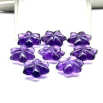 Load image into Gallery viewer, Natural Amethyst Flower Shape Carved Gemstone, Flower Shape Carving Loose Gemstone Beads, Fancy Shape Hand Carved Beads for Jewlery 15 MM