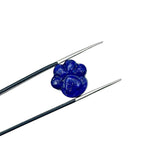 Load image into Gallery viewer, Natural Lapis Lazuli Hand Carved Dog Paw, AAA+ Quality Gemstone Flat Back Paw Carving, 13 MM Paw Charm, Dog/Cat Cute Paws for Jewelry