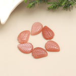Load image into Gallery viewer, Natural Peach Moonstone Leaf Shape Beads, AAA Moonstone Hand Carved Leaf Shape Gemstone Briolettes, Leaves Beads, 17 MM Loose Leaf Charms