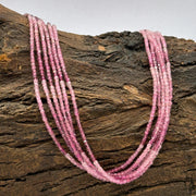 Natural Pink Tourmaline Box Shape Beads, 2 MM Tourmaline Shaded Gemstone Beads, 12 Inches Cube Shape Faceted Loose Beads for Jewelry Making