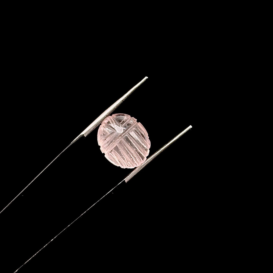 AAAA Rose Quartz Scarab Shape Briolettes, Natural Rose Quartz Sracab Carving Beads, Beetle Shape Hand Carved Stones, 12X10 MM Insect Beads