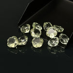 Load image into Gallery viewer, Natural Green Amethyst Flower Shape Faceted Gemstone, Flower Shape Carving Cut Stones For Jewelry Making, 10 MM Clear Visible Crystal Beads
