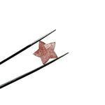 Load image into Gallery viewer, Natural Pink Strawberry Star Shape Briolettes, Strawberry Quartz Star Beads, Hand Carved Star for DIY Crafts, Shiny Star for Jewelry, 15 MM