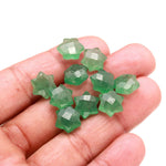 Load image into Gallery viewer, Green Strawberry Quartz Star Shape Briolette's, Star Shape Gemstone For Jewelry, Hand Carved Star Shape Charms, 10 MM