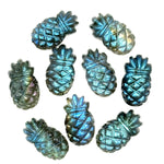 Load image into Gallery viewer, Flashy Labradorite Ananas Shape Gemstone, Carved Labradorite Pineapple Shape Stone, Ananas Carving Beads, Fruit Shape Hand Made Stones 24 MM
