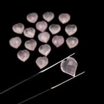 Load image into Gallery viewer, Natural Rose Quartz Heart Shape Beads, Pink Quartz Hand Carved Heart Charms for Jewelry Making, Faceted Heart Shape Briolette's, 13 MM