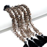 Load image into Gallery viewer, AAA Smoky Quartz Pear Shape Beads, Natural Smoky Quartz Pear Shape Briolette's for Jewelry Making, 7 Inch Strand, 7 MM approx