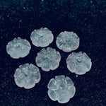 Load image into Gallery viewer, 1,2,3,4,5 pcs 100% Natural Rose Quartz Flower Shape Carved Gemstone, Flower Shape Carving, Carved Gemstone For Jewellery 15 mm