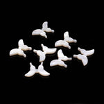 Load image into Gallery viewer, Carved Pearl Butterfly Shape Carvings, Natural Mother of Pearl Butterfly Shape Beads, Hand Carved Butterly Charms for Jewelry 13 MM 1 pc