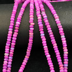 Load image into Gallery viewer, Beautiful Pink Lavender Opal Beads, Flashy Multi Fire Opal Beads, Faceted Rondelle Opal Beads, Welo Opal Beads Strand, 4-5 MM