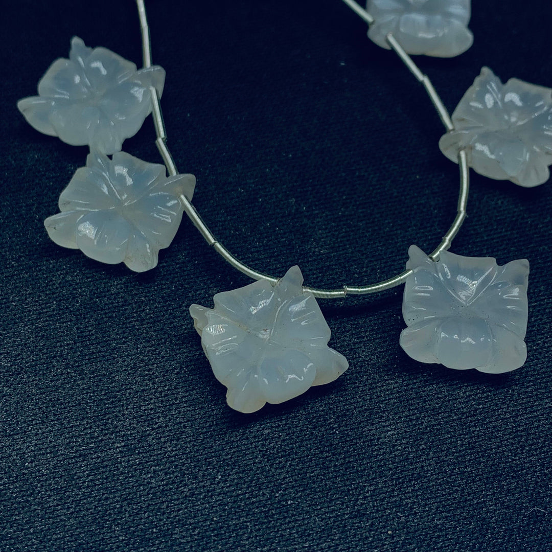 AAA Quality 100% Natural White Moonstone Fancy Shape Carved Gemstone, Fancy Shape Carving, Carved Gemstone For Jewellery 14 mm