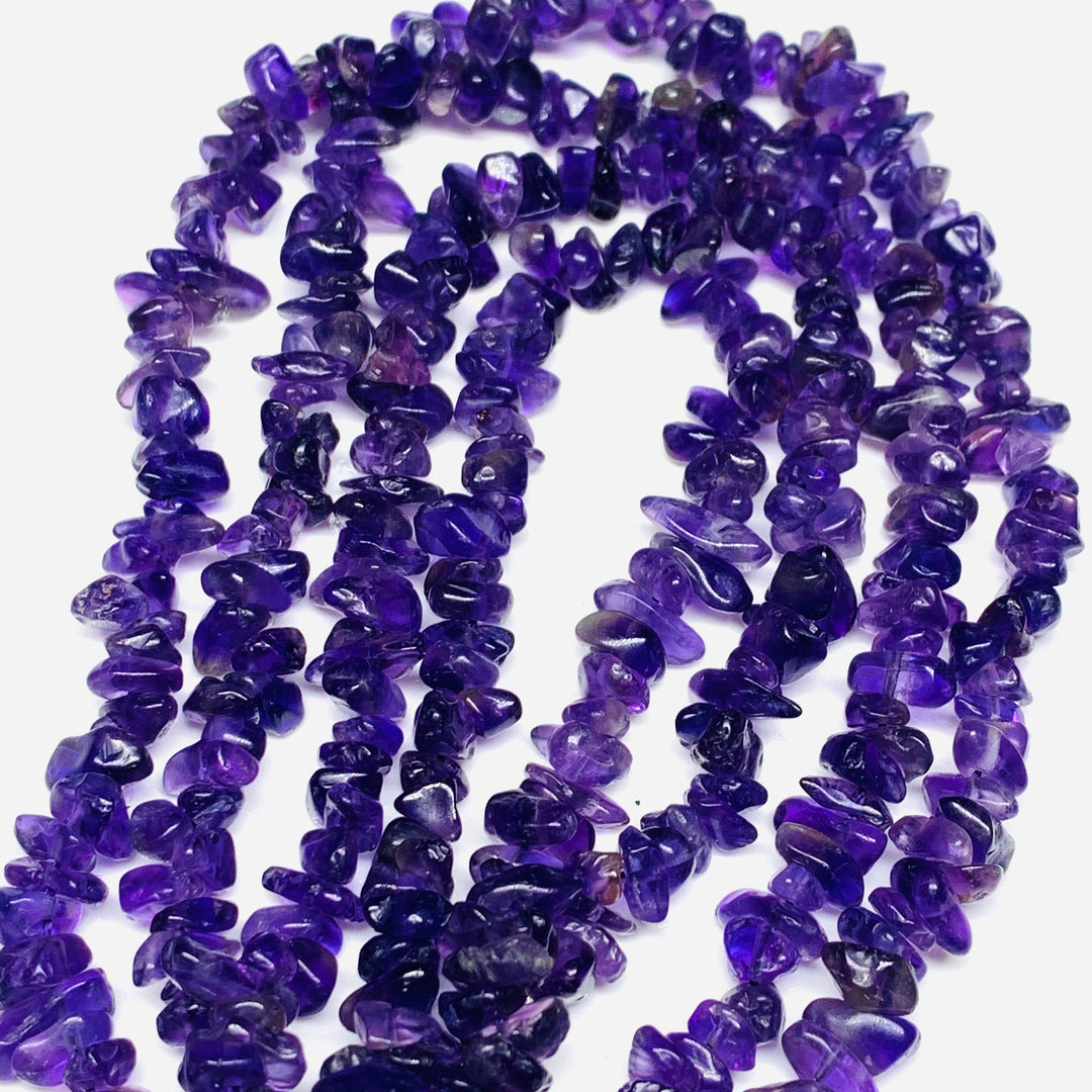 AAA quality 100% Natural Amethyst Chip shape beads, 16" inch strand, Amethyst Chip Shape gemstone for Jewellery, 4 mm