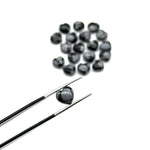 Load image into Gallery viewer, AAA Snowflake Obsidian Heart Shape Briolette's, Smooth Heart Shape Beads, Hand Carved Gemstones, Jewelry and Craft Wholesale Beads 8 MM