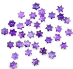 Load image into Gallery viewer, Super Cute Natural Amethyst Stars, Purple Amethyst Star Shape Beads, 6 MM Star Shape Gemstone for Jewlery, 6 Sides Carving Star Beads