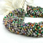 Load image into Gallery viewer, Natural Multi Gemstone Faceted Rondelle Beads, 3 MM Multi Gemstone Beads, 13 Inches Multicolor Rondelle Shape Loose Beads Strand for Jewelry