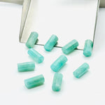 Load image into Gallery viewer, 2,3,4,5 pcs 100% Natural amazonite  Faceted Pipe Shape Loose Gemstone, Loose Gemstone, Gemstone for Jewlery 10X6 mm