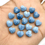 Load image into Gallery viewer, AAA Blue Opal Heart Shape Beads, Blue Opal Faceted Heart Shape Briolettes, Blue Opal Carved Gemstones, Jewelry Making Heart Charms, 10 MM