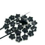 Load image into Gallery viewer, Natural Black Onyx Star Shape Briolettes, Carved Star Shape Beads, Black Onyx Faceted Star Charms, Wholesale Loose Beads for Jewelry, 12 MM