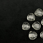 Load image into Gallery viewer, Natural Crystal Quartz Carved Shell Shape Beads, 12 MM Shell Beads, Carved Gemstone, Seashell Charm Gemstone, Hand Carved Shell Charms Beads