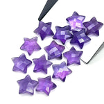 Load image into Gallery viewer, Natural Amethyst Star Shape Briolettes, AAA Purple Amethyst Star Shape Gemstone for Jewelry Making, Purple Star Charm Beads, 15 MM