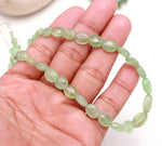 Load image into Gallery viewer, Natural Emerald Oval Beads Necklace, AAA Emerald Beaded Necklace, Sterling Silver Gemstone Jewelry, Bridesmaid Necklace Gifts