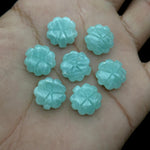 Load image into Gallery viewer, AAA Amazonite Flower Shape Beads, Natural Amazonite Flower Carving Stone, Wholesale Jewelry &amp; Craft Charms, 14 MM, Beading Beads