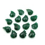 Load image into Gallery viewer, AAA Green Aventurine Leaf Shape Beads, Hand Carved Aventurine Leaf Shape Briolette's, Faceted Fancy Carvings for Jewelry Making, 11X15 MM