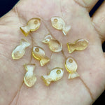 Load image into Gallery viewer, Natural Citrine Fish Shape Stone, AAA Citrine Fish Shape Carved Gemstone, 14 MM Loose Gemstone Fishes, Healing Fish Charms for Jewelry