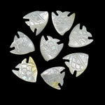 Load image into Gallery viewer, Hand Carved Mother of Pearl Fish Beads: AAA Gemstone (16X17 MM)