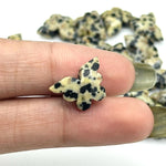 Load image into Gallery viewer, Natural Dalmation Jasper Butterfly Beads, Carved Gemstone Beads, Faceted Gemstone Carving Beads, Jewelry Making Wholesale Beads 14x10 MM