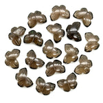 Load image into Gallery viewer, Natural Smokey Quartz Butterfly Shape Beads, Smokey Quartz Hand Carved Butterfly Briolettes, Gemstone Carvings, 13 MM Mini Butterfly Charm