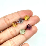 Load image into Gallery viewer, Carved Multi Fluorite Beads: Rainbow Pumpkin Gemstone, 6x8 mm