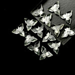 Load image into Gallery viewer, Crystal Quartz Ninja Star Carving Beads, Fancy Ninja Star Shape Gemstone Beads, 12 MM Jewelry Making Star Shape Briolette Beads