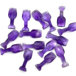 Load image into Gallery viewer, 1,2,3,4,5 pcs Natural Amethyst Wine Glass Shape Faceted Gemstone, New Fancy Cut Briolettes, Purple Amethyst Hand Carved Gemstone 8X20 MM