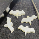 Load image into Gallery viewer, 2,3,4,5 Pcs Natural Grey Moonstone Hand Carved Bat Shape, Bat Shape Gemstone For Jewellery, Bat Shape Gemstone, 20X10 mm