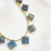 2,3,4,5 pcs 100% Natural Labradorite Fancy Shape Carved Gemstone, Fancy Shape Carving, Carved Gemstone For Jewellery 17 mm