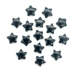 Load image into Gallery viewer, Smooth Black Onyx Star Shape Briolette's, Natural Black Onyx Carved Star Shape Beads, Loose Star Gemstone, Star Carvings 10 MM