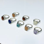 Load image into Gallery viewer, 925 Silver, AAA Quality 100% Natural Gemstone Adjustable Rings, Star Shape Gemstone, Star Shape Carving, Gemstone For Jewellery, 10 mm