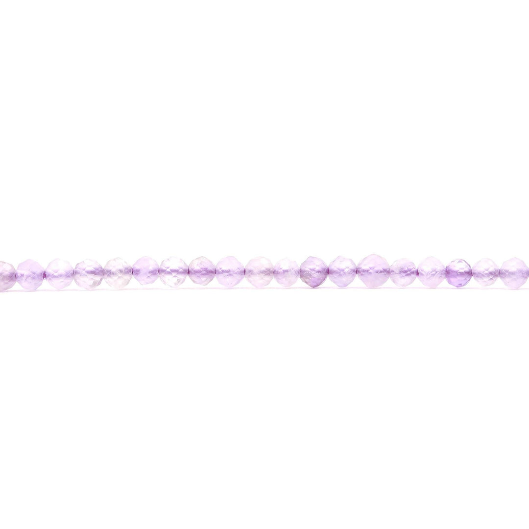 Natural Lavendar Quartz Round Beads, Lavendar Quartz Micro Faceted Round Beads, Jewelry Making Loose Gemstone Beads 2-2.5 MM